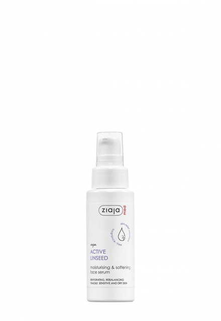 med active linseed moisturising & softening face serum - Ziaja